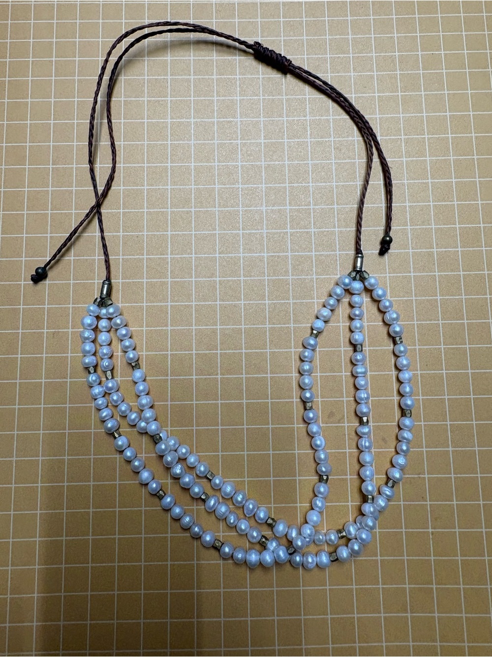 Multi-Strand White Pearl Beaded Necklace - Women Jewelry